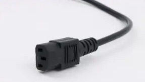 Cabo de força fêmea IEC 180 graus conector C13